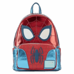 LOUNGEFLY Marvel Metallic Spider-Man Cosplay Mini Backpack