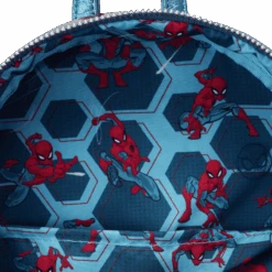 LOUNGEFLY Marvel Metallic Spider-Man Cosplay Mini Backpack -Loungefly MVBK0284 LFMARVELSHINESPIDERMANCOSPLAYMINIBACKPACK1015INSIDE