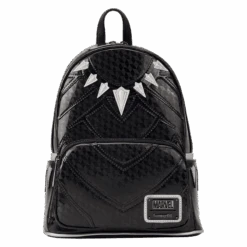 LOUNGEFLY Marvel Metallic Black Panther Cosplay Mini Backpack