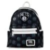 LOUNGEFLY NBA Brooklyn Nets Logo Mini Backpack 2 LOUNGEFLY NBA Brooklyn Nets Logo Mini Backpack -Loungefly NBABK0009 1