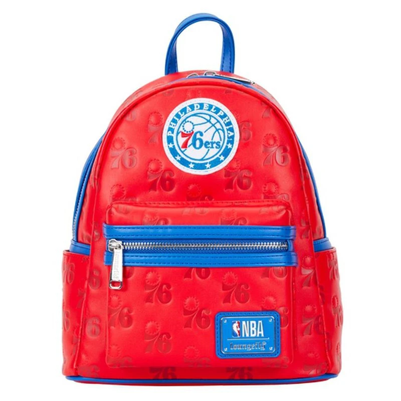 LOUNGEFLY NBA Philadelphia 76ers Logo Mini Backpack 3 LOUNGEFLY NBA Philadelphia 76ers Logo Mini Backpack