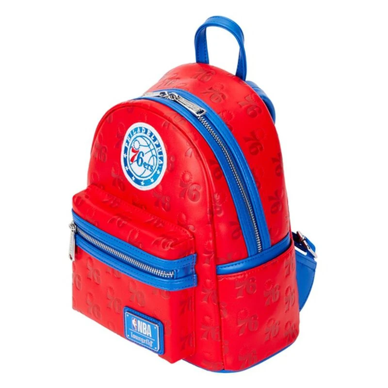 LOUNGEFLY NBA Philadelphia 76ers Logo Mini Backpack 5 LOUNGEFLY NBA Philadelphia 76ers Logo Mini Backpack - Image 3