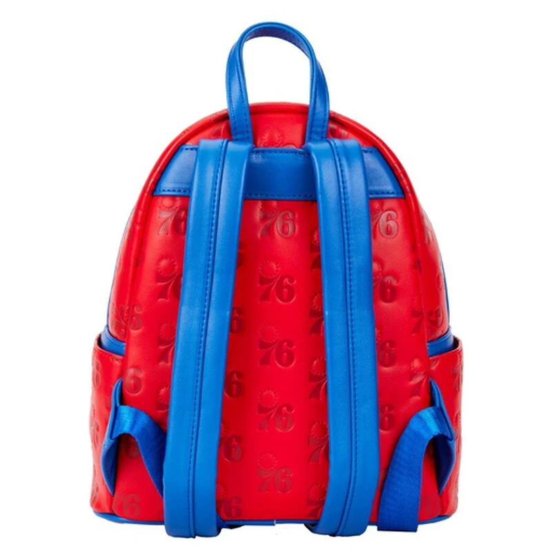 LOUNGEFLY NBA Philadelphia 76ers Logo Mini Backpack 6 LOUNGEFLY NBA Philadelphia 76ers Logo Mini Backpack - Image 4