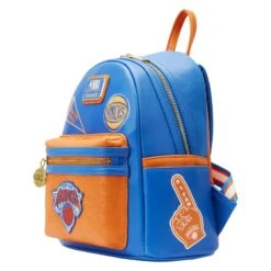 LOUNGEFLY NBA New York Knicks Patch Icons Mini Backpack -Loungefly NBABK0023 LFNBANEWYORKKNICKSPATCHICONSMINIBACKPACK0406SIDE