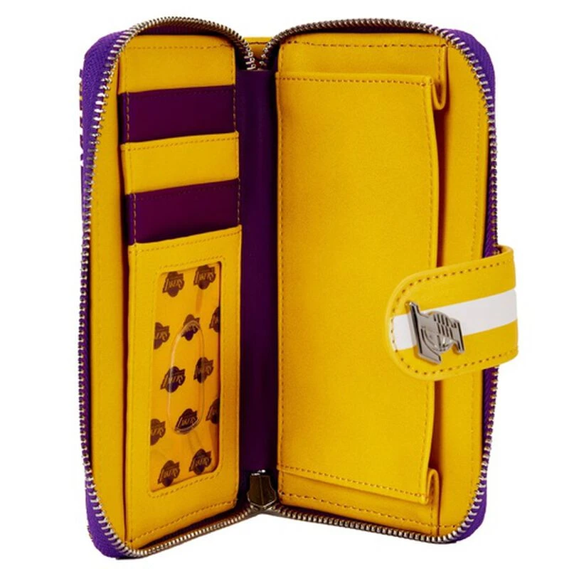 LOUNGEFLY NBA Los Angeles Lakers Zip Around Wallet 7 LOUNGEFLY NBA Los Angeles Lakers Zip Around Wallet - Image 5