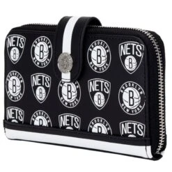 LOUNGEFLY NBA Brooklyn Nets Logo Zip Around Wallet -Loungefly NBAWA0005 3