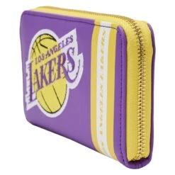 LOUNGEFLY NBA Los Angeles Lakers Patch Icons Zip Around Wallet -Loungefly NBAWA0011 LFNBALALAKERSPATCHICONSZIPAROUNDWALLET0374SIDE