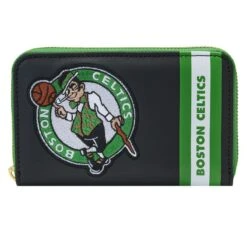 LOUNGEFLY NBA Boston Celtics Patch Icons Zip Around Wallet