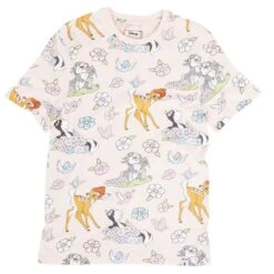 LOUNGEFLY Bambi Springtime Tee -Loungefly NEW WDLFSH0009 CORELFWDBAMBIFLOWERTEE 145