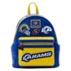 LOUNGEFLY NFL Los Angeles Rams Patches Mini Backpack 1 LOUNGEFLY NFL Los Angeles Rams Patches Mini Backpack -Loungefly NFLBK0047 1