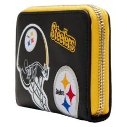 LOUNGEFLY NFL Pittsburgh Steelers Patches Zip Around Wallet -Loungefly NFLWA0039 2