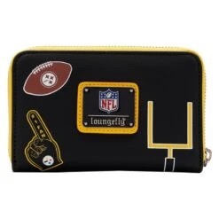 LOUNGEFLY NFL Pittsburgh Steelers Patches Zip Around Wallet -Loungefly NFLWA0039 3