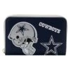 LOUNGEFLY NFL Dallas Cowboys Patches Zip Around Wallet -Loungefly NFLWA0041 1