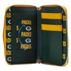 LOUNGEFLY NFL Green Bay Packers Patches Zip Around Wallet -Loungefly NFLWA0042 4