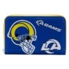 LOUNGEFLY NFL Los Angeles Rams Patches Zip Around Wallet -Loungefly NFLWA0043 1