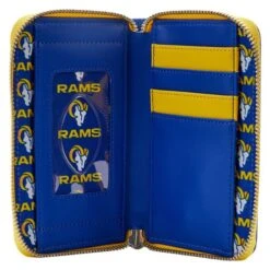 LOUNGEFLY NFL Los Angeles Rams Patches Zip Around Wallet 9 LOUNGEFLY NFL Los Angeles Rams Patches Zip Around Wallet -Loungefly NFLWA0043 4
