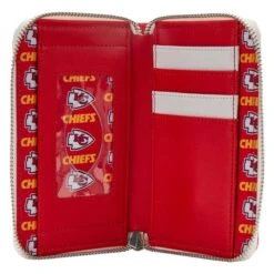 LOUNGEFLY NFL Kansas City Chiefs Patches Zip Around Wallet -Loungefly NFLWA0045 4
