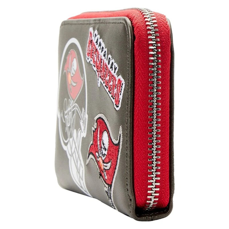 LOUNGEFLY NFL Tampa Bay Buccaneers Patches Zip Around Wallet 4 LOUNGEFLY NFL Tampa Bay Buccaneers Patches Zip Around Wallet - Image 2
