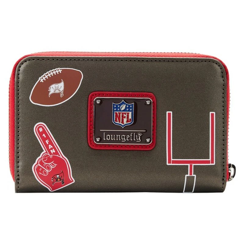 LOUNGEFLY NFL Tampa Bay Buccaneers Patches Zip Around Wallet 5 LOUNGEFLY NFL Tampa Bay Buccaneers Patches Zip Around Wallet - Image 3