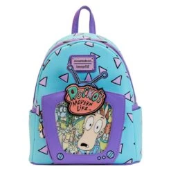 LOUNGEFLY Rocko's Modern Life Lenticular TV Mini Backpack