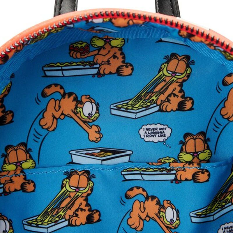 LOUNGEFLY Garfield Loves Lasagna Mini Backpack 7 LOUNGEFLY Garfield Loves Lasagna Mini Backpack - Image 5