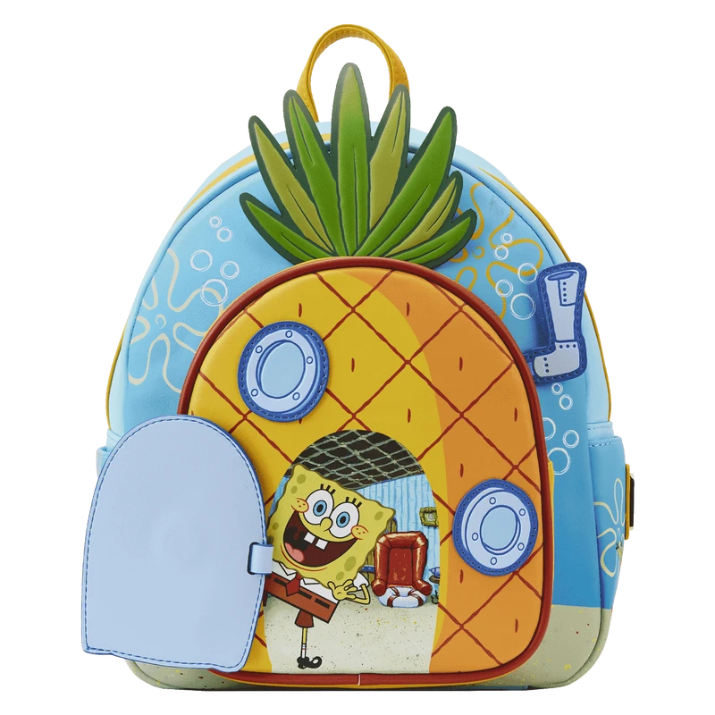 LOUNGEFLY SpongeBob SquarePants Pineapple House Mini Backpack 6 LOUNGEFLY SpongeBob SquarePants Pineapple House Mini Backpack - Image 4