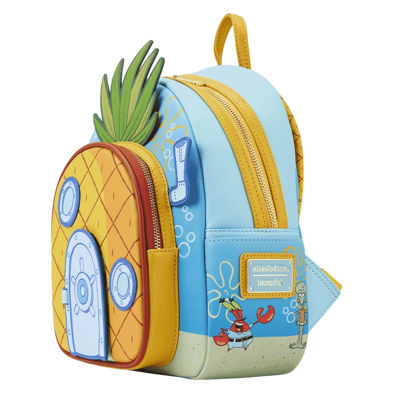 LOUNGEFLY SpongeBob SquarePants Pineapple House Mini Backpack 7 LOUNGEFLY SpongeBob SquarePants Pineapple House Mini Backpack - Image 5