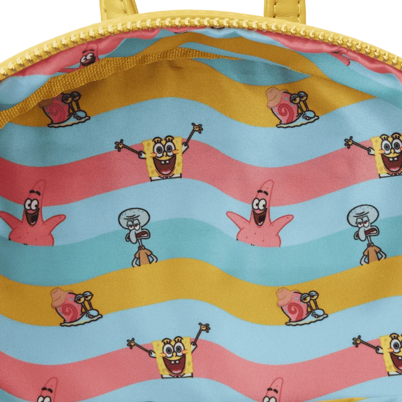 LOUNGEFLY SpongeBob SquarePants Pineapple House Mini Backpack 13 LOUNGEFLY SpongeBob SquarePants Pineapple House Mini Backpack - Image 11