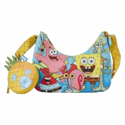 LOUNGEFLY SpongeBob SquarePants Group Shot Crossbody Bag