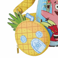LOUNGEFLY SpongeBob SquarePants Group Shot Crossbody Bag -Loungefly NICTB0016 LFNICKELODEONSPONGEBOBSQUAREPANTSGROUPSHOTCROSSBODY0765POUCH