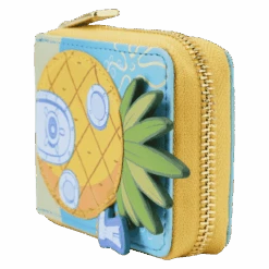 LOUNGEFLY SpongeBob SquarePants Pineapple House Accordion Wallet -Loungefly NICWA0034 LF NICKELODEONSPONGEBOBSUQAREPANTSPINAPPLEHOUSEACCORDIANWALLET0527SIDE