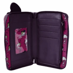 LOUNGEFLY Invader Zim Secret Lair Zip Around Wallet -Loungefly NICWA0036 LFNICKELODEONINVADERZIMSECRETLAIRZIPAROUNDWALLET1852INSIDE