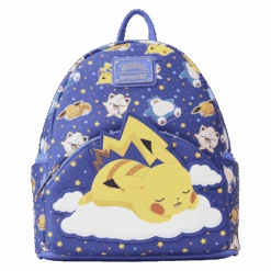 LOUNGEFLY Sleeping Pikachu And Friends Mini Backpack