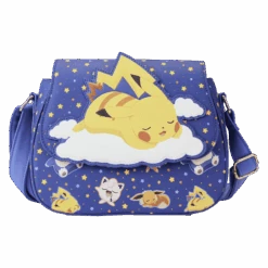 LOUNGEFLY Sleeping Pikachu And Friends Crossbody Bag