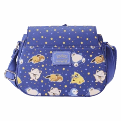 LOUNGEFLY Sleeping Pikachu And Friends Crossbody Bag -Loungefly PMTB0141 LFPOKEMONSLEEPINGPICKACHUANDFRIENDSCROSSBODYBAG1895BACK