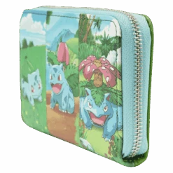 LOUNGEFLY Pokémon Bulbasaur Evolution Zip Around Wallet -Loungefly PMWA0146 LFPOKEMONBULBASAUREVOLUTIONZIPAROUNDWALLET0207SIDE