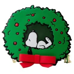 LOUNGEFLY Snoopy Woodstock Light Up Wreath Crossbody Bag