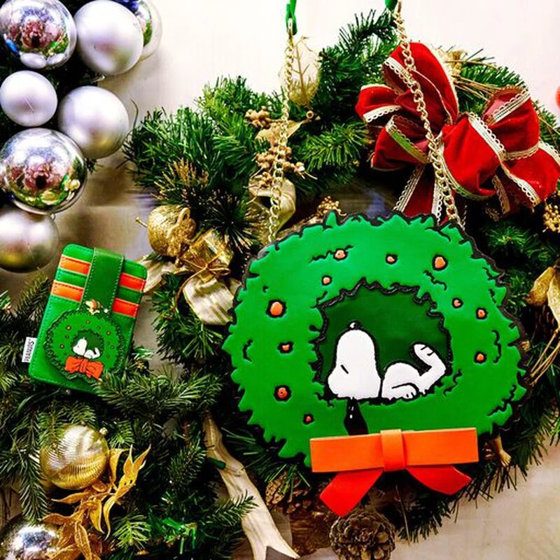 LOUNGEFLY Snoopy Woodstock Light Up Wreath Crossbody Bag 4 LOUNGEFLY Snoopy Woodstock Light Up Wreath Crossbody Bag - Image 2