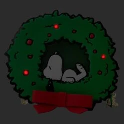 LOUNGEFLY Snoopy Woodstock Light Up Wreath Crossbody Bag 11 LOUNGEFLY Snoopy Woodstock Light Up Wreath Crossbody Bag -Loungefly PNTB0011 3