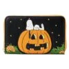 LOUNGEFLY Peanuts Great Pumpkin Snoopy Zip Around Wallet -Loungefly PNWA0013 1