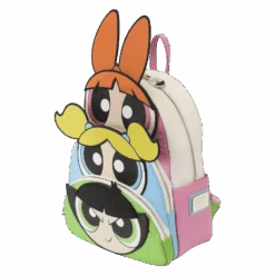 LOUNGEFLY Powerpuff Girls Triple Pocket Backpack 15 LOUNGEFLY Powerpuff Girls Triple Pocket Backpack -Loungefly PPGBK0001 LFCNPOWERPUFFGIRLSTRIPLEPOCKETBACKPACK0292QUARTER