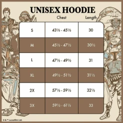 LOUNGEFLY Star Wars: Return Of The Jedi Light Vs. Dark Unisex Hoodie -Loungefly ROTJ unisex hoodie