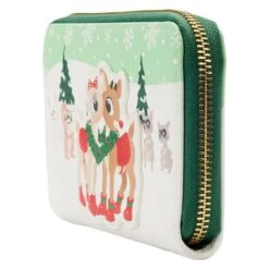 LOUNGEFLY Rudolph The Red-Nosed Reindeer Merry Couple Zip Around Wallet 9 LOUNGEFLY Rudolph The Red-Nosed Reindeer Merry Couple Zip Around Wallet -Loungefly RRSWA0001 3