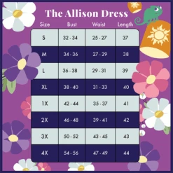 LOUNGEFLY Stitch Shoppe Rapunzel Floral Lantern Allison Dress -Loungefly Rapunzel Allison Dress Size Chart