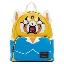 LOUNGEFLY Sanrio Aggretsuko Two-Face Cosplay Mini Backpack