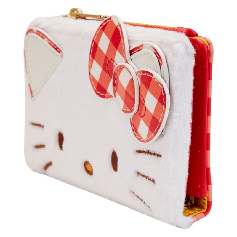 LOUNGEFLY Hello Kitty Gingham Cosplay Flap Wallet 4 LOUNGEFLY Hello Kitty Gingham Cosplay Flap Wallet - Image 2