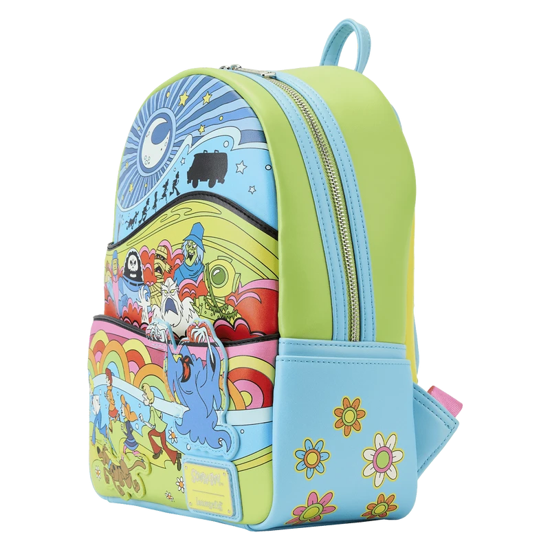 LOUNGEFLY Scooby-Doo Psychedelic Monster Chase Glow Mini Backpack 6 LOUNGEFLY Scooby-Doo Psychedelic Monster Chase Glow Mini Backpack - Image 4