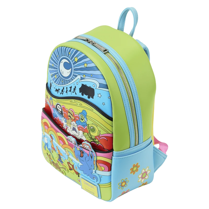 LOUNGEFLY Scooby-Doo Psychedelic Monster Chase Glow Mini Backpack 7 LOUNGEFLY Scooby-Doo Psychedelic Monster Chase Glow Mini Backpack - Image 5