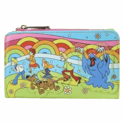 LOUNGEFLY Scooby-Doo Psychedelic Monster Chase Glow Flap Wallet