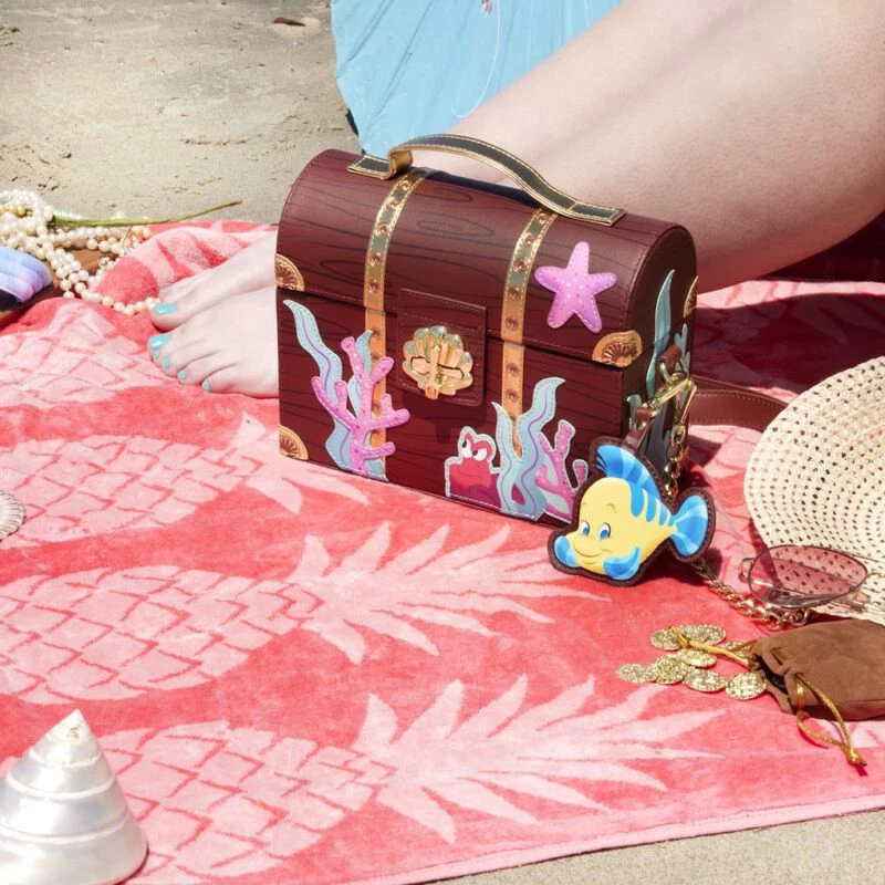 LOUNGEFLY Stitch Shoppe The Little Mermaid Treasure Chest Crossbody Bag 5 LOUNGEFLY Stitch Shoppe The Little Mermaid Treasure Chest Crossbody Bag - Image 3